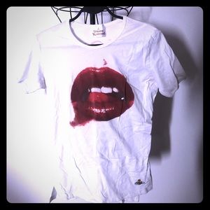 Vivianne Westwood World Tour shirt Lips S